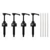 Pack of 4 Coffee Syrup Pump Efficient 8ml Quantitative Pouring Pump Dispenser Drink Flavor Pump Plastic Dispenser Pump