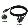 Высокопроизводительная SCART 8-контактная RGBs Аудио Видео Линия Чистая Передача Сигнала ПВХ Изоляция