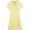 Polo Dress Ss24 Solid Color Logo Embroidery Short Sleeve Kids Dresses Yellow 313935037-002