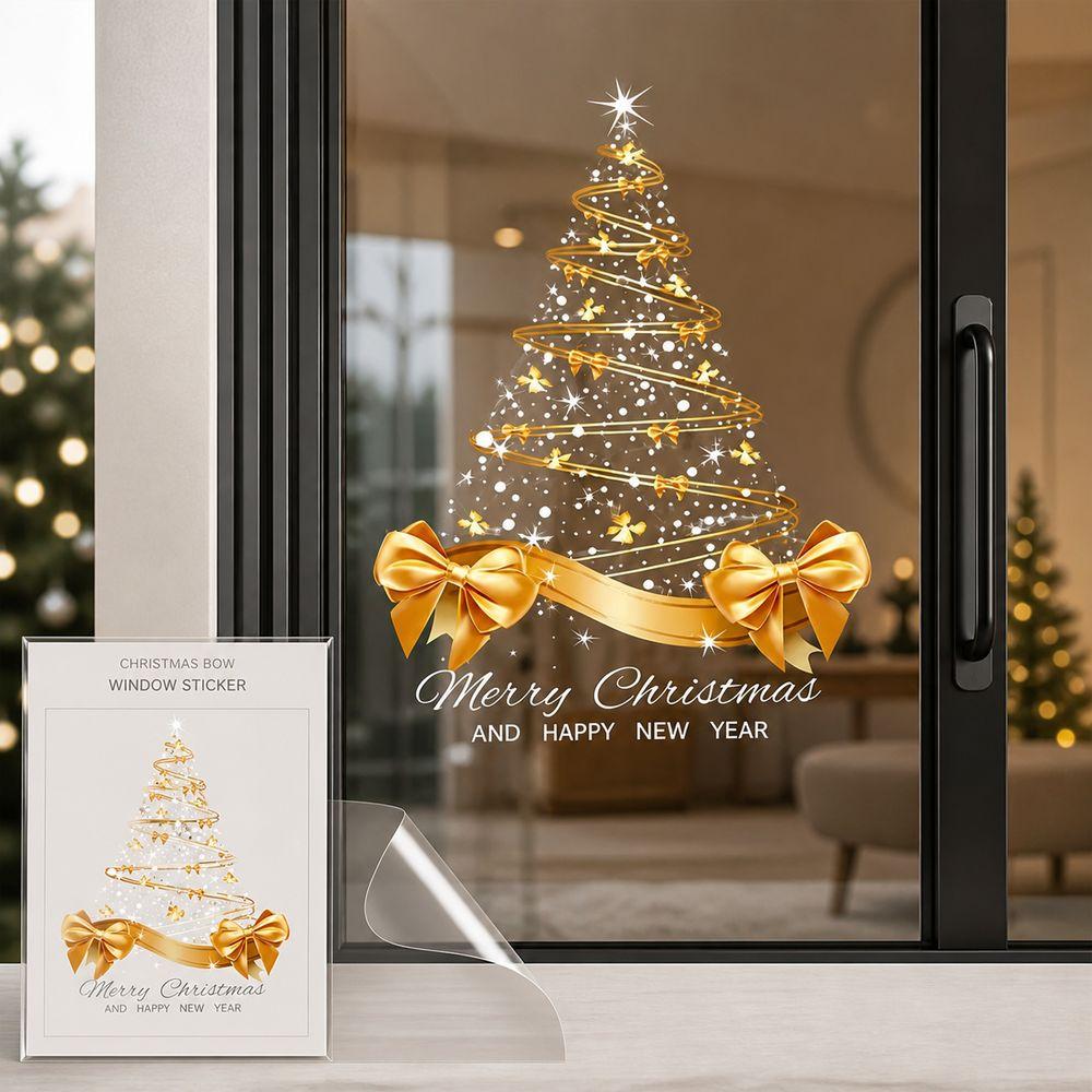 PVC Christmas Window Sticker Static Cling Holiday Window Sticker Christmas Decorating