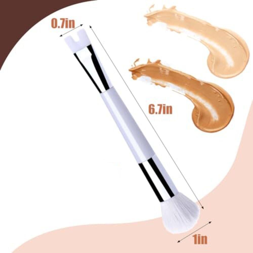 Кисть для контура белого носа. Инновационная кисть для макияжа 2-в-1. Новый инструмент с двойной кистью.