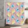 Colorful Butterfly Print Shower Curtain Waterproof Fabric for Bathroom Decorations – Available in Multiple Sizes