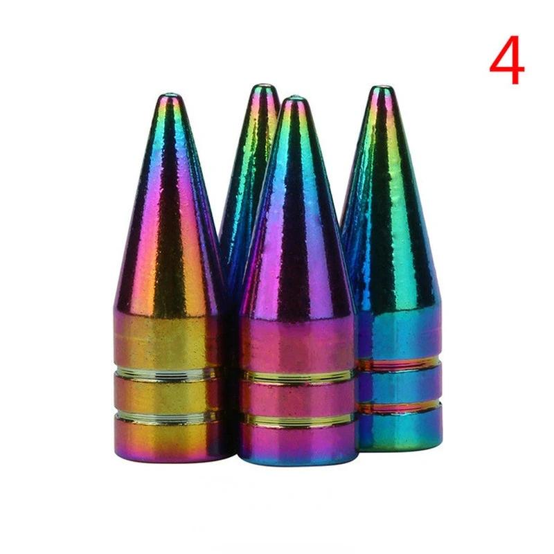 2026 Neon Lights Color Aluminum Car Tire Valve Caps General Cars Truck Air Port Cover High Quality Tire Rim Valve Wheel Stem Cap