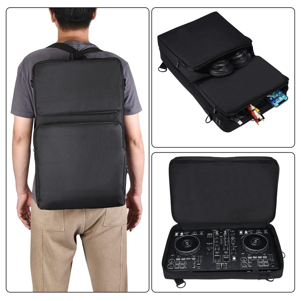 YipuVR Carrying Case for Pioneer Dj Soft Travel Storage Bag Compatible with DDJ 400 Inpulse 300 Native Instruments Traktor Kontrol S2 Mk3 DJ Pioneer,