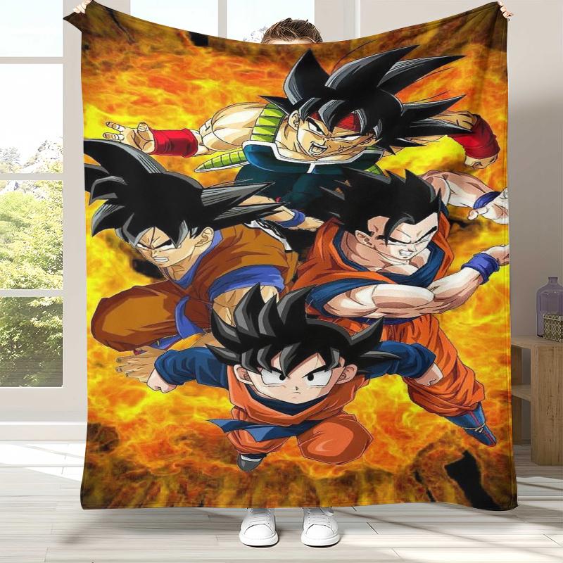 Аниме D-Dragon Ball Игра Мультфильм Фланелевое Одеяло, Ультра Мягкое Теплое Плюшевое Покрывало для Дома Спальни Кровати Дивана Офиса Кемпинга
