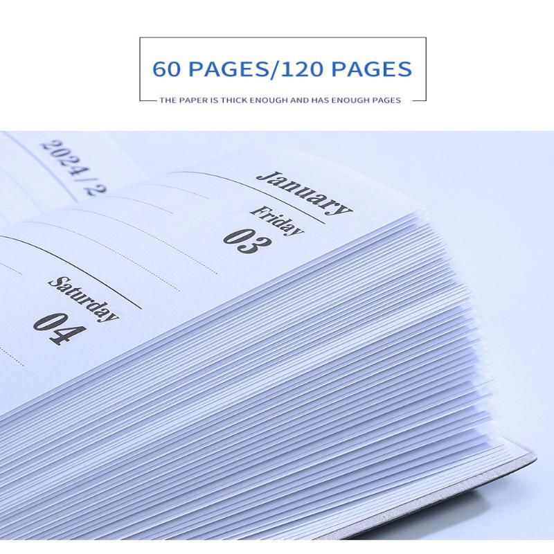 A7 2026 Английский Планировщик Книга Мини Портативный Карманный Ежедневник 60 Листов 120 Страниц Тонкий Еженедельный Календарь Журнал Агенда