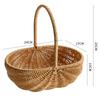 Rattan-Style Watermelon Basket for Shopping, Vegetables, Fruits, and Picnics