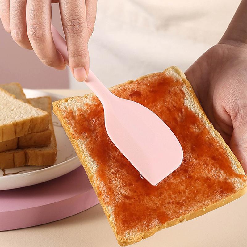 1Pc Silicone Cream Butter Cake Spatula Mixing Batter Scraper Brush Mixer