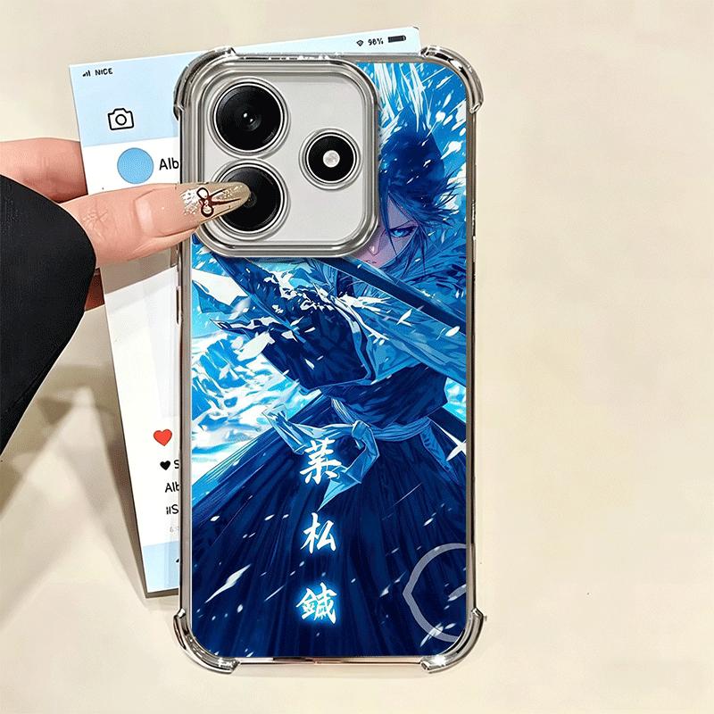Чехол для телефона с покрытием Bleach Kuchiki Rukia для Xiaomi Redmi Note 14 15 Pro Plus 13 12 11 11S 11T 10 9S 9 5G, противоударный чехол с подушкой безопасности