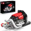 Mould King 10188 Technik STR13 Official Engine Model Building Block Kit, Build Your Own Miniature Engine - DIY STEM Building Blocks Kit Project for
