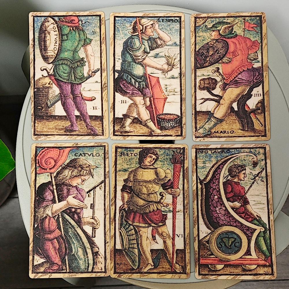 Колода Таро Сола Буска 12*7см в жесткой коробке 78 шт. Винтажные карты Таро, напечатанные на карточном картоне 350 г/м2 с двойным тиснением