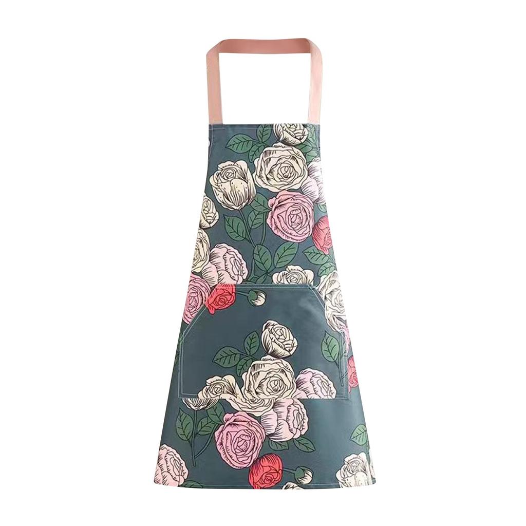 Подвесной шейный платок, большой карман, модный фартук, кухонный фартук для готовки