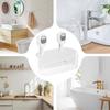 Transparent Suction Cup Shower Rack Wall Mounted Shower Rack Kitchen Storage Basket  for Home