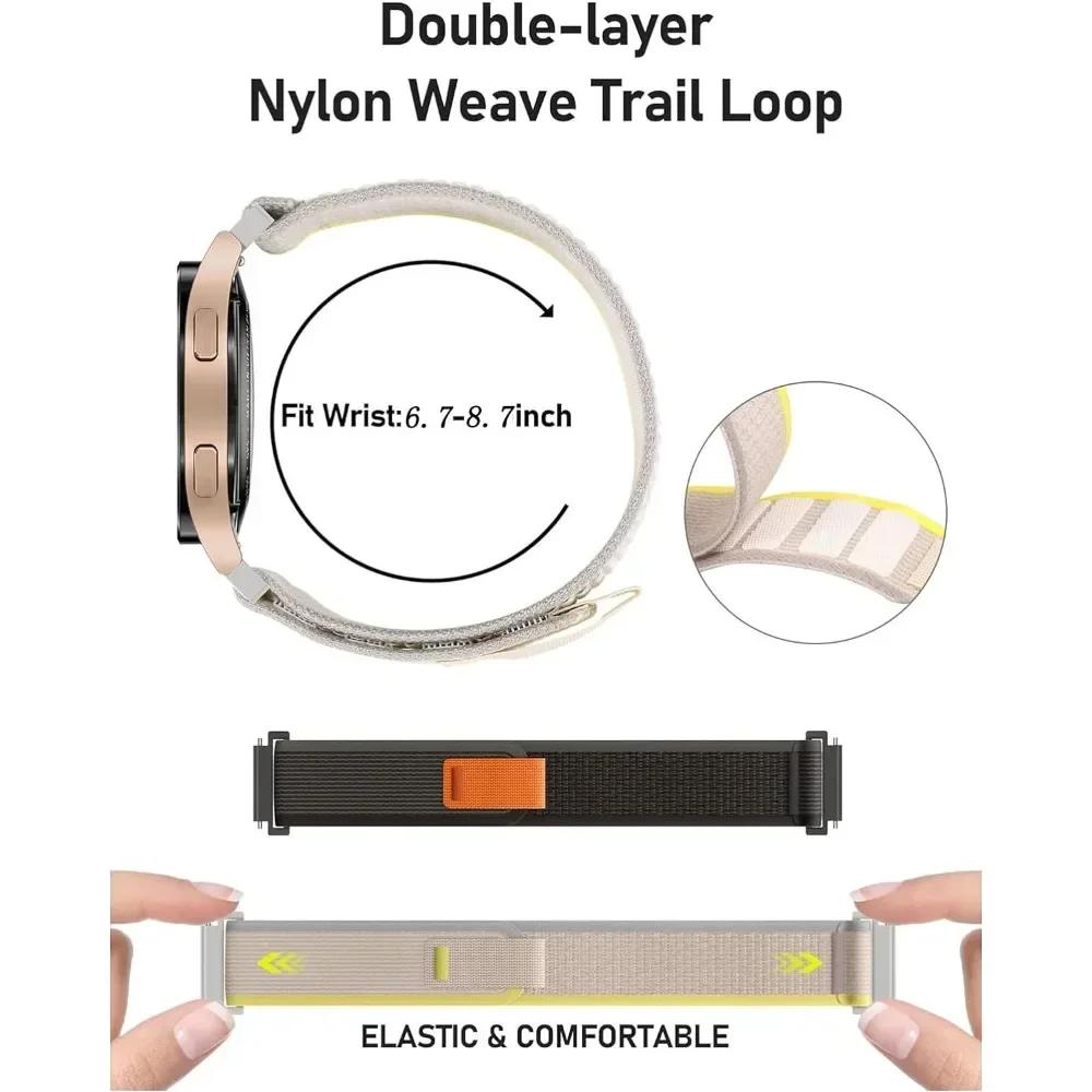 Trail Loop 20 22mm Strap For Garmin Venu 3 2/SQ 2 Plus Nylon Alpine Band Forerunner 265 255 165 168 245 Music Vivoactive 4 5 3