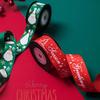 Festive Ribbon: Christmas Gift, New Year, Birthday - Red & Green Plaid with Hot Stamping for Gift Boxes & Bows