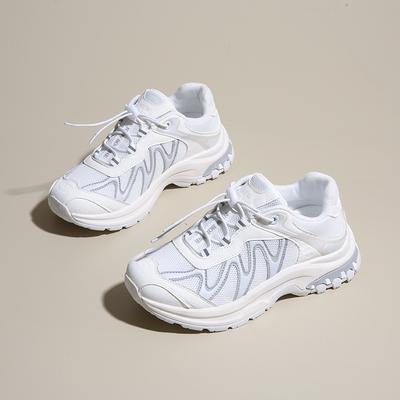 Новые дышащие повседневные кроссовки из сетки для ног без усталости, толстая подошва, увеличивающие рост, износостойкие, нескользящие, для альпинизма, амортизирующие, трендовые туфли