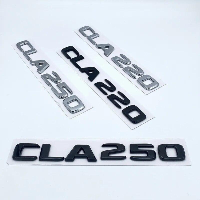 3D Letters CLA180 CLA200 CLA220 CLA250 CLA260 4Matic ABS Emblem for Mercedes Benz C118 W117 Car Fender Trunk Rear Logo Sticker