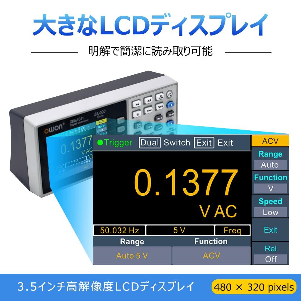OWON Benchtop Multimeter 4 (XDM1241 1/2 Digits) [3-year Manufacturer's Warranty] [Japanese Manual] [Japan]]