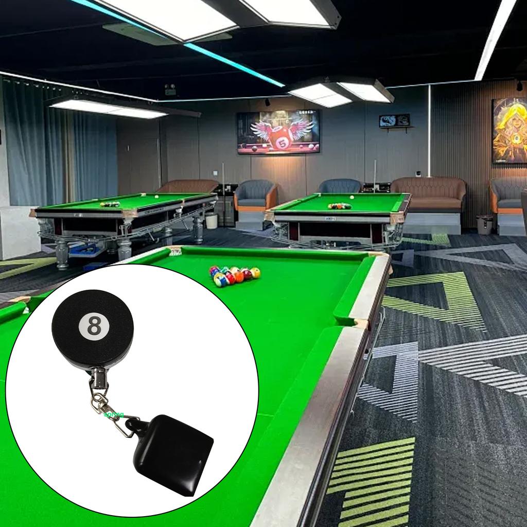 Портативный держатель для мела для бильярда, выдвижной держатель для мела с зажимом для ремня, держатель для мела для бильярдного кия, простой в использовании