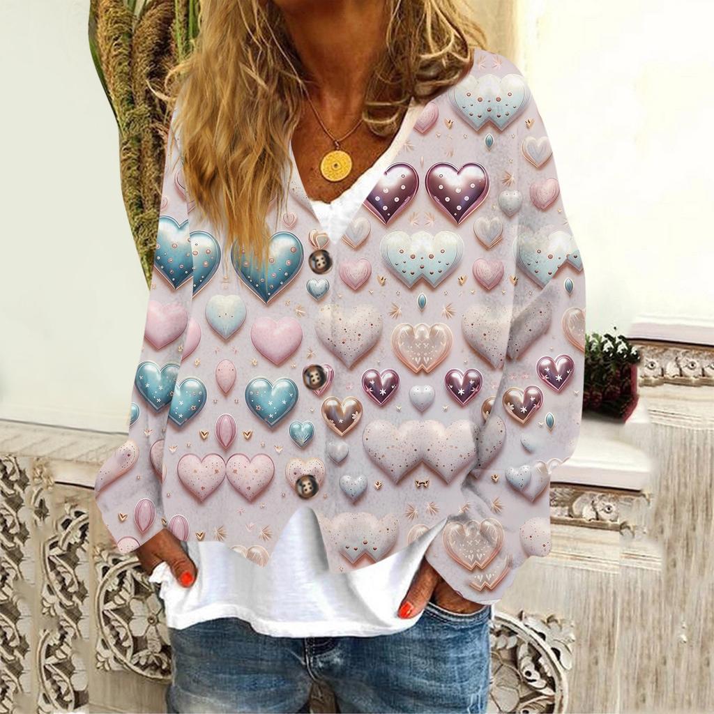 Женская модная короткая куртка, повседневная, с длинными рукавами, с принтом ко Дню святого Валентина, однобортный плюшевый топ