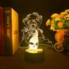 Genshin Impact Eula Lawrence 3d светодиодная лампа для спальни манга ночные огни аниме фигурка украшения Kawaii подарок
