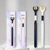 Портативная трехсторонняя зубная щетка с мягкой щетиной V-образной формы для мужчин
