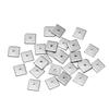 Stainless Steel Square Medium Hole Sheet, Beaded Square Spacer, Loose Bead DIY Beaded Material Jewelry Accessories