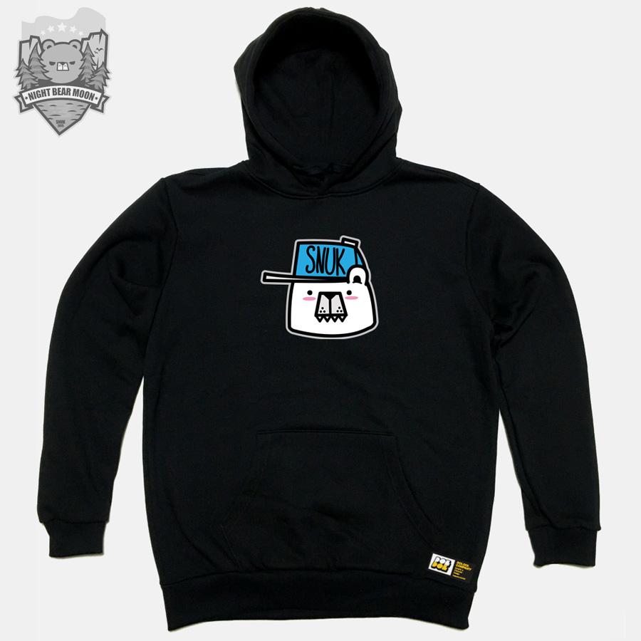 Snuk_Hoody_22 Белый Медведь Сноубордист Персонаж Snook Худи