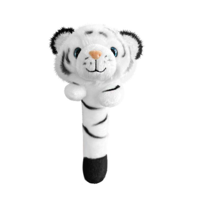 Cartoon Animal Tiger Head Stick Plush Toy Doll Black And White Panda Wrist Accessories Magic Wand Puppet
