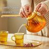 Corning Heat-Resistant Glass Teapot & Cup Set