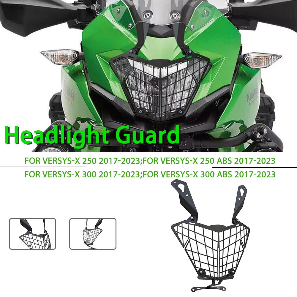 Для Kawasaki VERSYS VERSYS-X 250 300 ABS мотоциклетная фара, защитный чехол для гриля 2017-2022 2023 VERSYS250