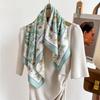 Luxury Brand Square Scarf Design Double Side Shawl Wrap 70cm Print Twill Silk Women Hijab Female Foulard Headband Bandana