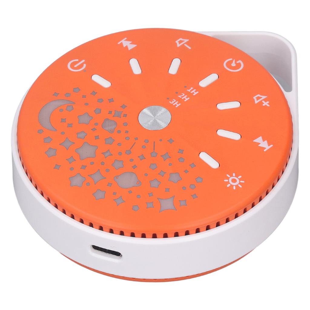 Светодиодная детская звуковая машина с градиентом 7 цветных огней, успокаивающий двухцветный индикатор, звуковое устройство для сна