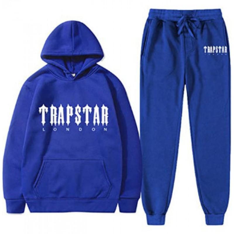 Mens Womens Casual Hooded Fleece-Lined Sweatshirt Set Sportswear Outfit