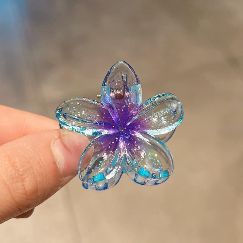 Plumeria Candy Color Fairy Hair Clip - Elegant Shark Clip Accessory
