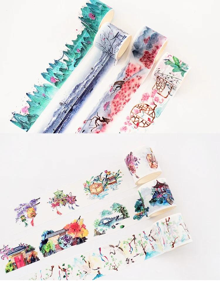 Ручной счет Бумажный стикер Антиквариат Декоративная клейкая лента DIY Скрапбукинг Наклейка Этикетка Декоративные канцелярские принадлежности ручной работы