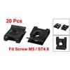 uxcell U-Nuts, U-Clips, Speed ??Fasteners, Spring Steel, Black, for M5/ST4.8 Threaded Bolts, Pack of 20