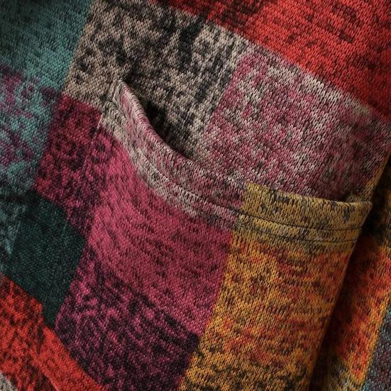 Женский клетчатый кардиган с капюшоном, с длинным рукавом, на молнии, с карманами, повседневная клетчатая куртка, рождественский, хэллоуинский, повседневный наряд для вечеринки