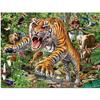 5D Алмазная картина Полный круглый Мастер джунглей Тигр Алмазная вышивка