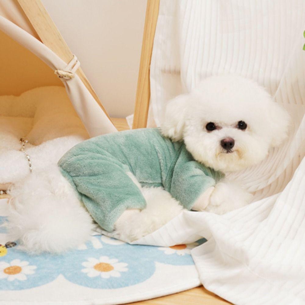 Soft Winter Dog Jumpsuit Thicken Dogs Cold Weather Clothes For Dogs Puppy Cats