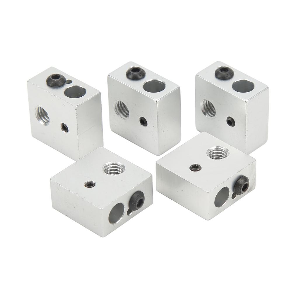 15 Pcs 3D Printer Hotend Kit Stainless Steel Tube Brass Nozzle Heating Block 3D Printer Hotend