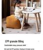 Corduroy Footstool: Removable Cushion, Washable, Perfect for Small Apartment Entrances.