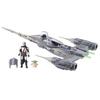 STAR WARS Epic Hero Series Mandalorian N-1 Starfighter Ship, 4-Inch Scale Grogu & Mandalorian Action Figure, Toy for Boys & Girls Ages 4+