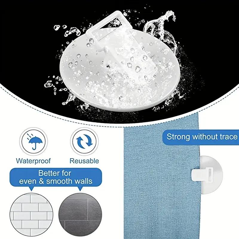 1/2шт зажимы для душевой занавески ветрозащитный самоклеящийся зажим для душевой занавески пряжка для туалетной занавески кольца для штор держатель зажима аксессуары для ванной комнаты