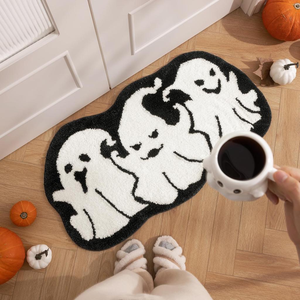 Halloween Rugs 20 X 40in Tufted Non-Slip Bathroom Front Door Living Room Mats Carpet