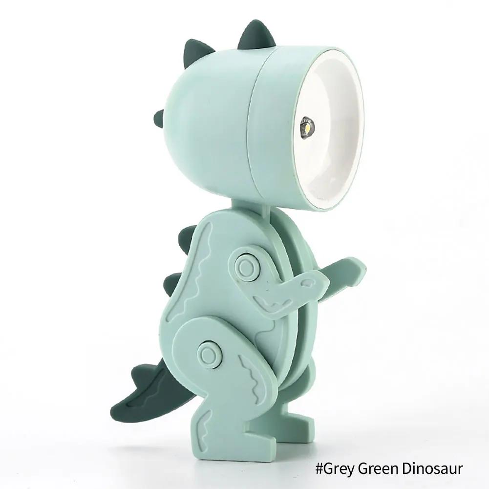 1pc Mini Cute Cartoon Pet Table Lamp Folding Dimmiable Adjustable Angle AAA Battery Powered LED Night Light Eye Protection Lamp