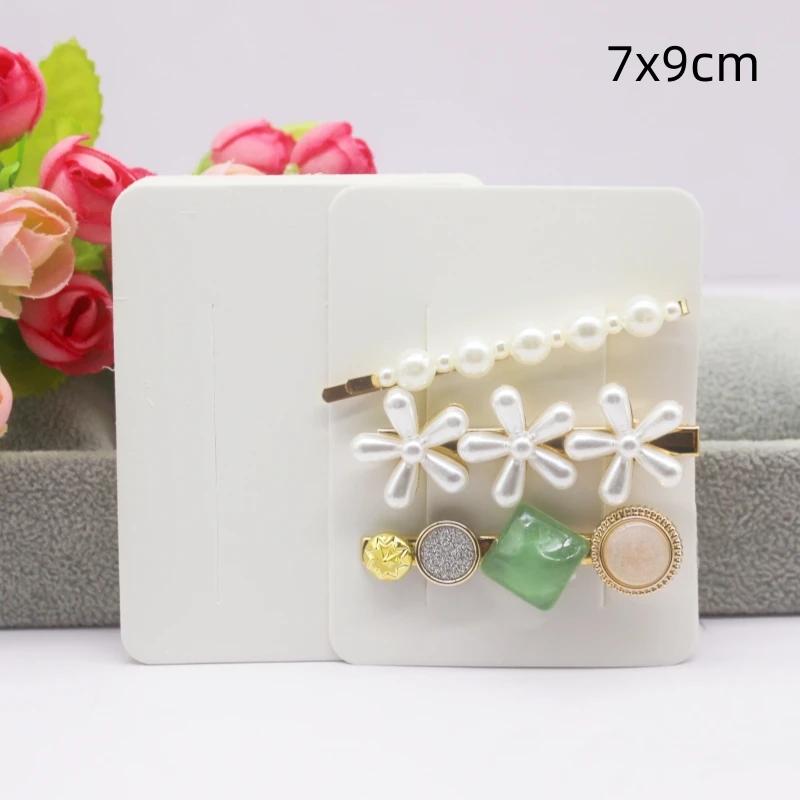 50 шт. белая/черная/крафт-бумага серия заколок для волос ожерелье упаковочная карточка