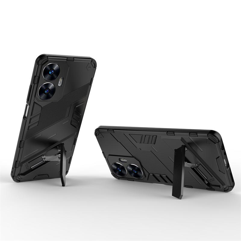 Чехол для Realme C55 Защитный Чехол-держатель для телефона Для Realme C55 Чехол Невидимая подставка TPU Броня Чехол для Realme C55