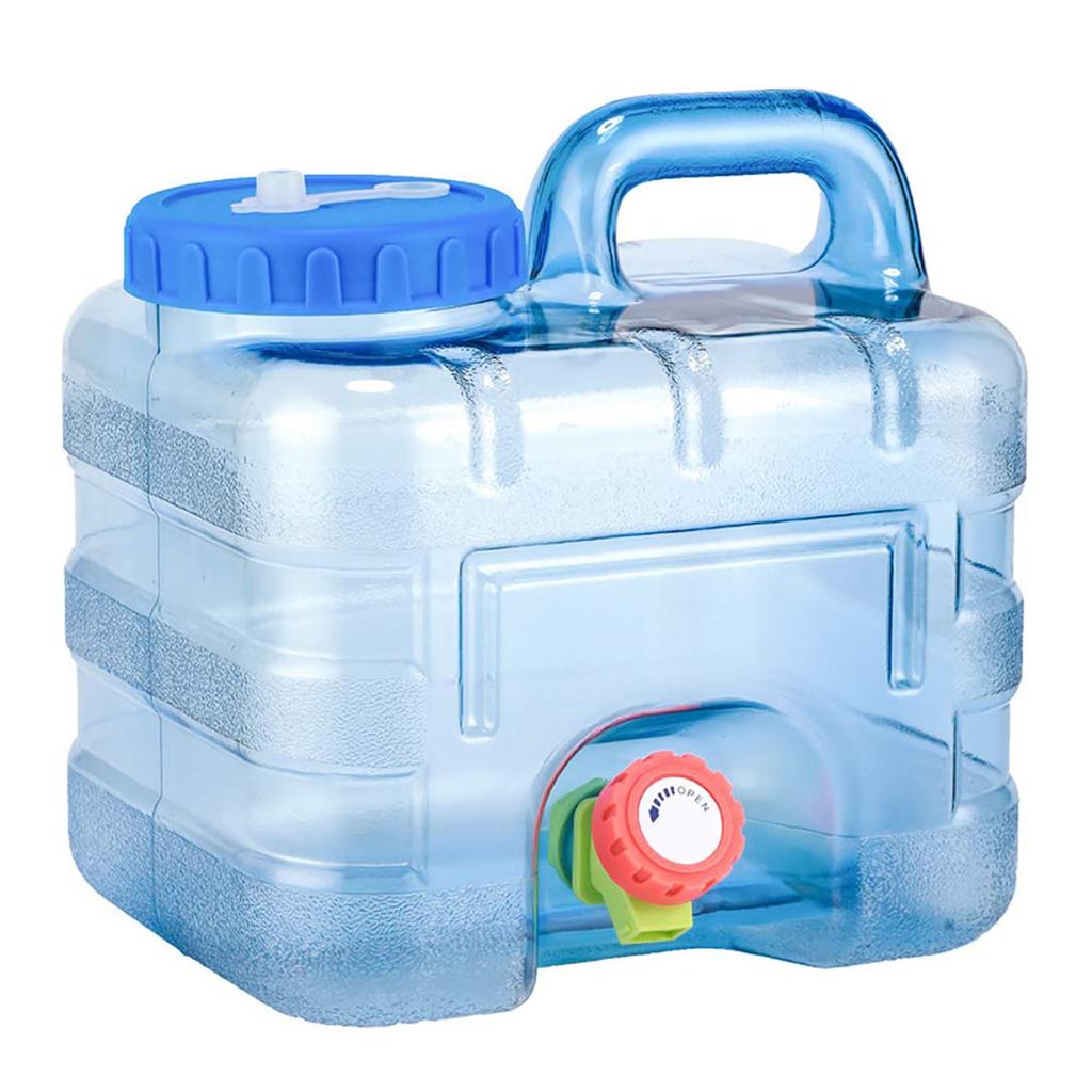 5-22L Water Tank Vehicle Portable Water Tank With Handle Food Tank With Faucet Suitable For Travel Camping Barbecue Fishing
