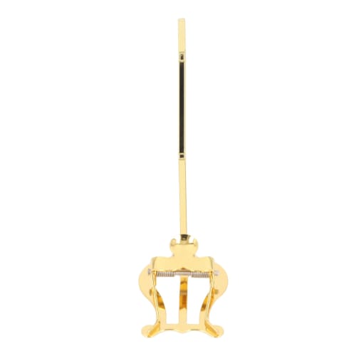 Music Stand for Marching Sheet Music, Alto Saxophone, with Music Clip, Alloy Material, Gold, Sheet Music Accessory